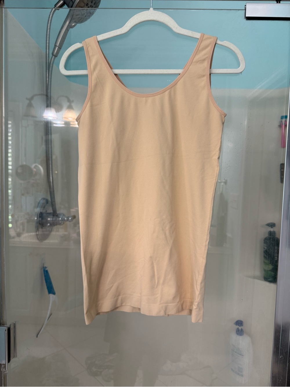 NWOT-  Beige Reversible V/U neckline Shapewear Tank Top